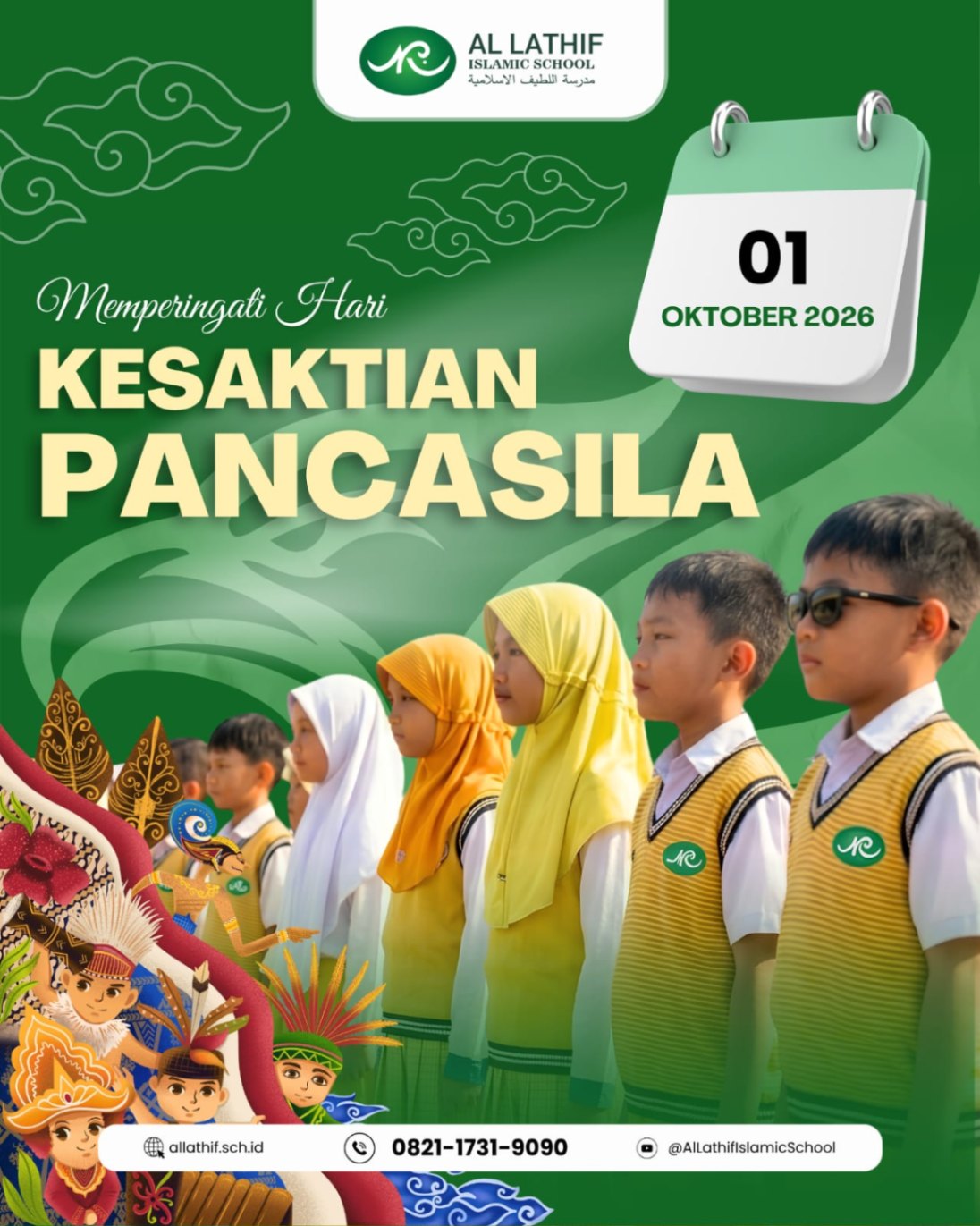 Menanamkan Nilai Pancasila Sejak Dini: Al Lathif Islamic School Peringati Hari Kesaktian Pancasila